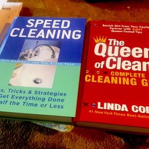 Two books  the Queen of cleans.  And Speed cleaning